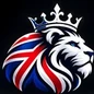 British IPTV crowned lion brand logo
